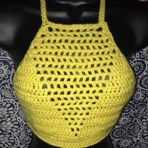 Crochet halter top