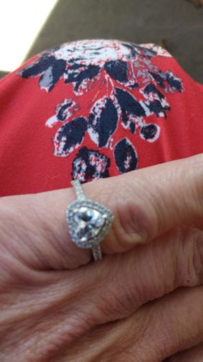 Stamped 925 Sterling Silver heart Ring