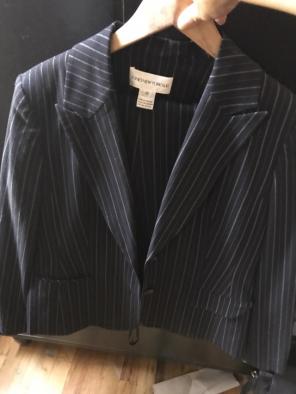pin stripped women's suits