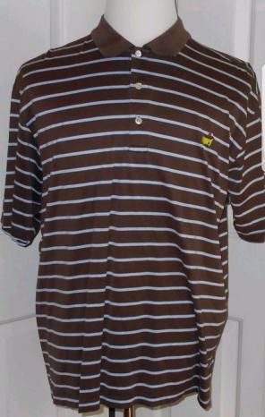 Amen Corner mens striped golf shirt XL