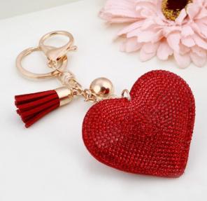 Bling Heart Key Ring Key Chain