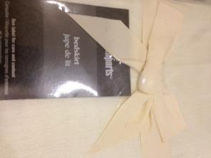 King Size Cream Colored Bedskirt