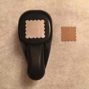 Stampin Up Scalloped Square 1 1/2" Punch