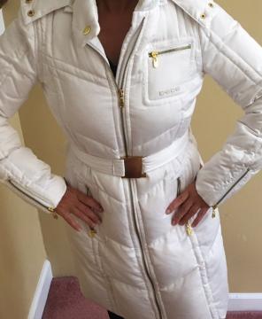 Women's BEBE new Puffer Jacket White