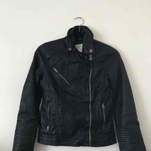 Abercrombie and fitch leather jacket