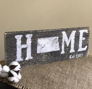 Personalized State HOME Wood Pallet Sign