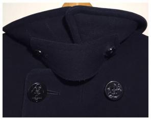 Vintage 1940s WW2 US Navy Wool Peacoat