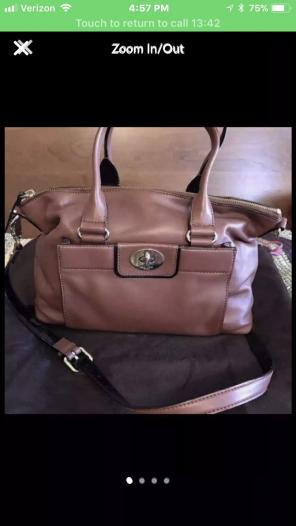Kate Spade Janine brown leather
