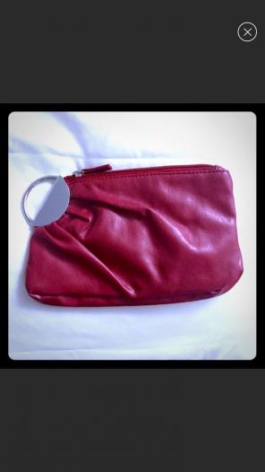 Forever 21 Red Faux Leather Wristlet