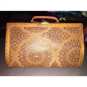 Vintage 1940’s Wooden Handbag Wood Purse