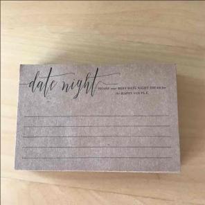 Date night wedding cards.