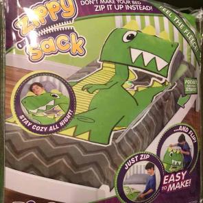 Zippy sack dinosaur twin bed new