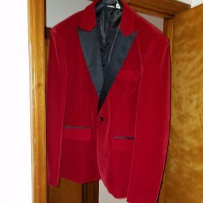 Red Velvet Blazer