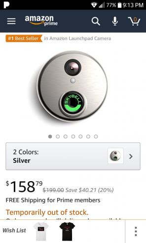 Skybell doorbell camera LIKE NEW