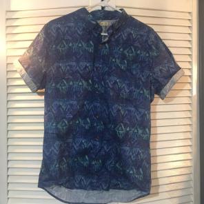 Mens Hollister Button Down Blue Shirt