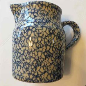 Henn workshops blue pitcher Roseville