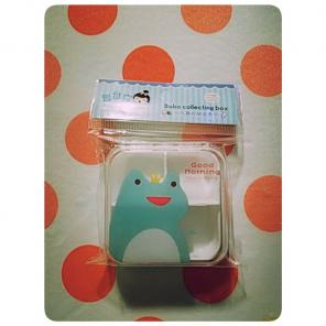 Cute Good Morning Frog Pill Case Square
