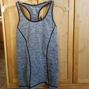Gray workout tank top