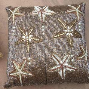 Beaded pillow