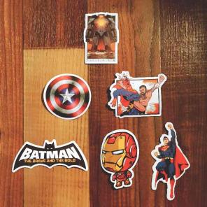 Superhero villain sticker lot