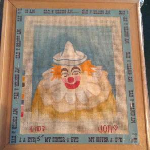 Jon's needlepoint clown kit