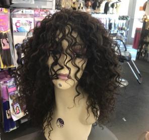 Wig Curly Brown High Quality New Wig
