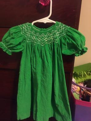 Green Smocked Dress!!