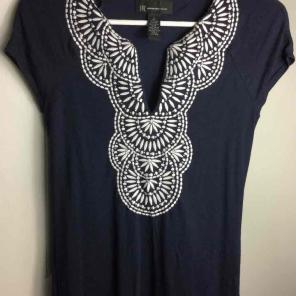 I.N.C. Small Navy embellished dress