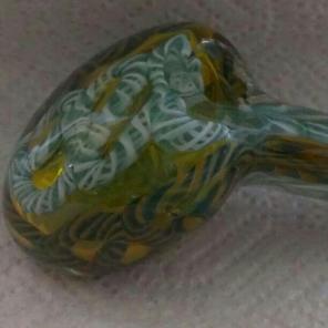 Hand blown glass hammer w/ free pouch