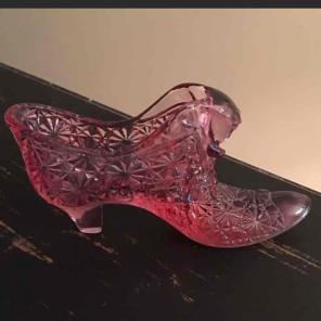 Fenton Glass Shoe
