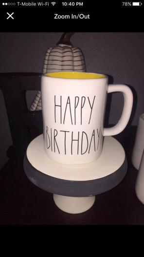 Rae Dunn HAPPY BIRTHDAY MUG