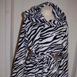 Boobie & Brooke's Zebra Print Robe
