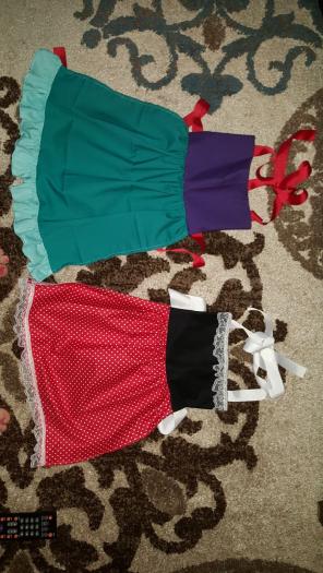 2 adult disney aprons