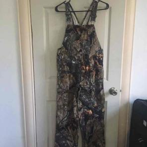 Men's wood camo overalls