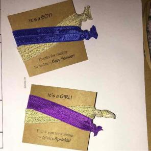Baby Favors in process for Ashleigh