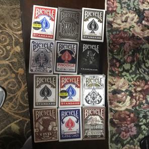 Lot Of 12 Bicycle Cards For Collectors