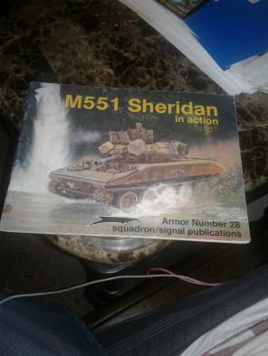 m5551 sheridan in action army tank book