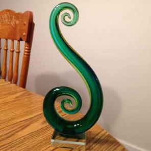 Hand Blown Musical Clef Note