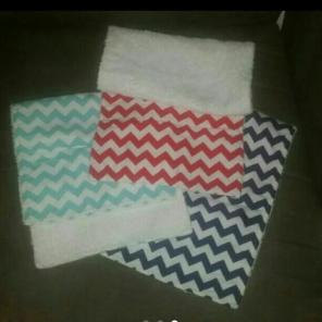 3 new burp cloths