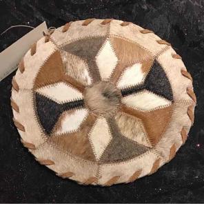 8" Cowhide Leather Mat