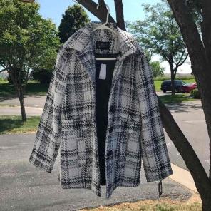 New Tweed Hooded Coat
