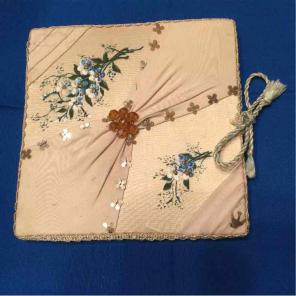 Rare Vintage Bridal Handkerchief & Case