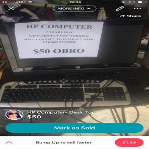 HP Omi 100 desk top Computer