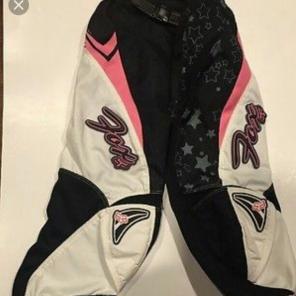 FOX RACING SZ 5/6 RIDING PANTS PINK BLK