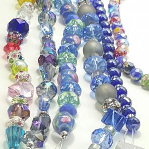Jesse james 6 strands focal beads