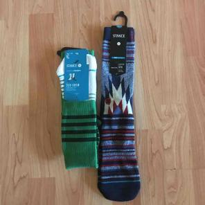 2 New Stance Basketball sock size 8-12