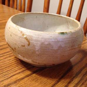 Signed Stoneware Pottery Bowl
