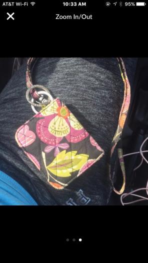 Vera Bradley Lanyard/ID
