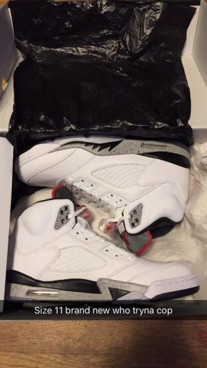 Retro 5 Cement Jordan's