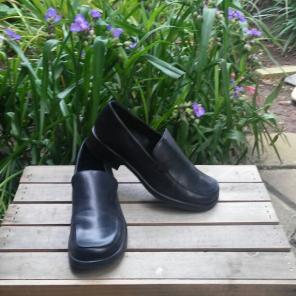 Vintage FRANCO SARTO Black Loafer Shoes